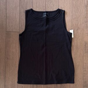 Talbots Black Sleeveless Knit Tank
